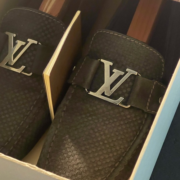 Louis Vuitton LV Buckle Black/Grey Mens Loafers - Picture 8 of 16